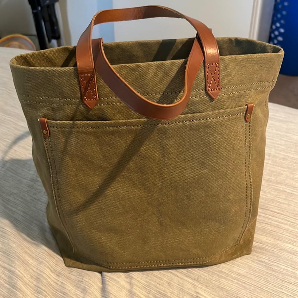 Olive green Madewell tote